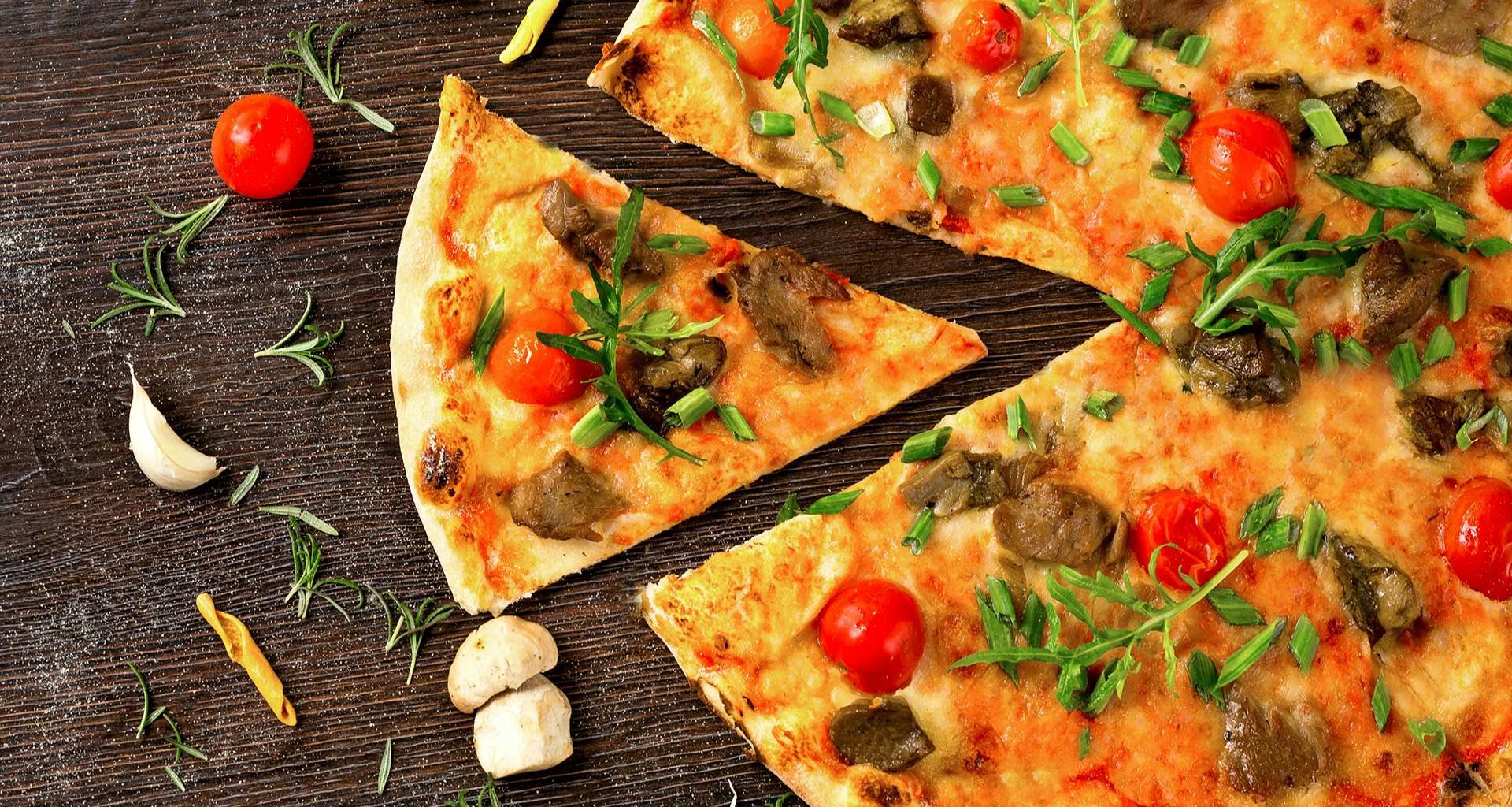 Pizza a restaurant
